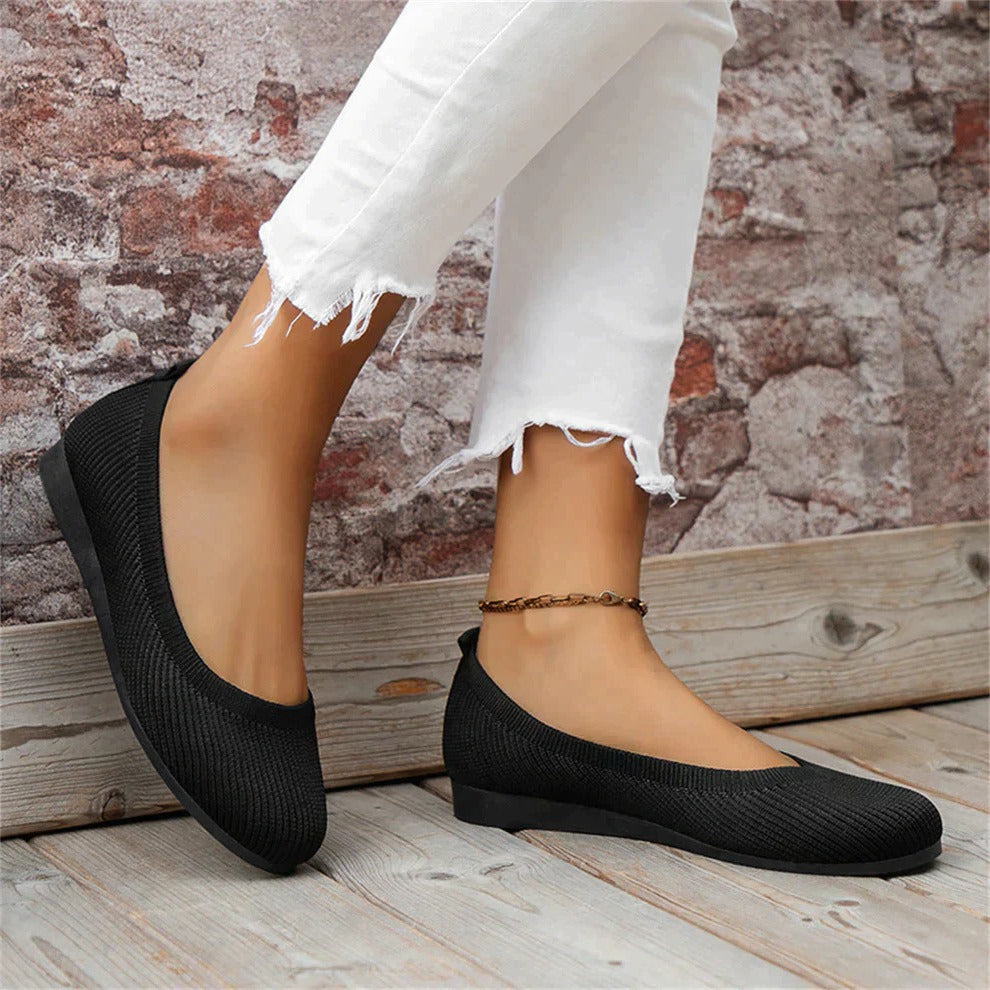 Slip-On Shoes with Memory Foam Insole and Arch Support, 5-Degree Toe Box