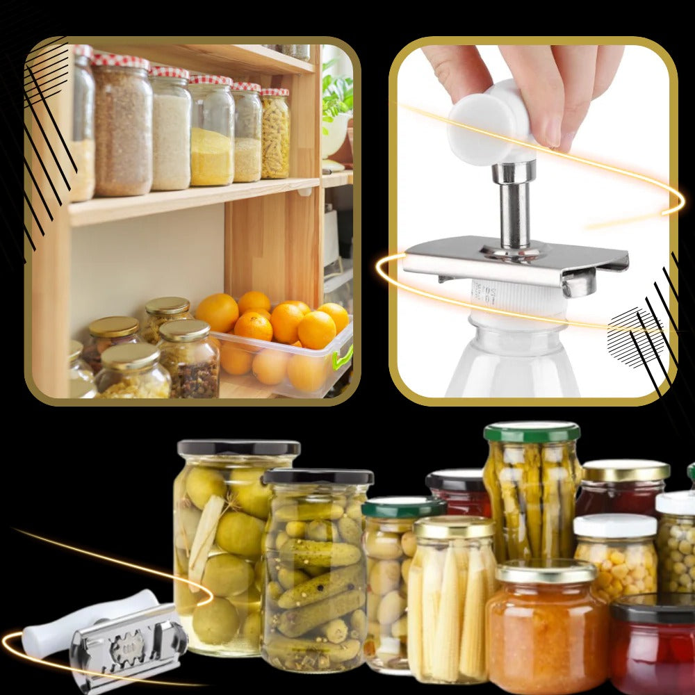 Adjustable Jar Opener for Lids 0.98 to 3.74 Inches with Textured Grip