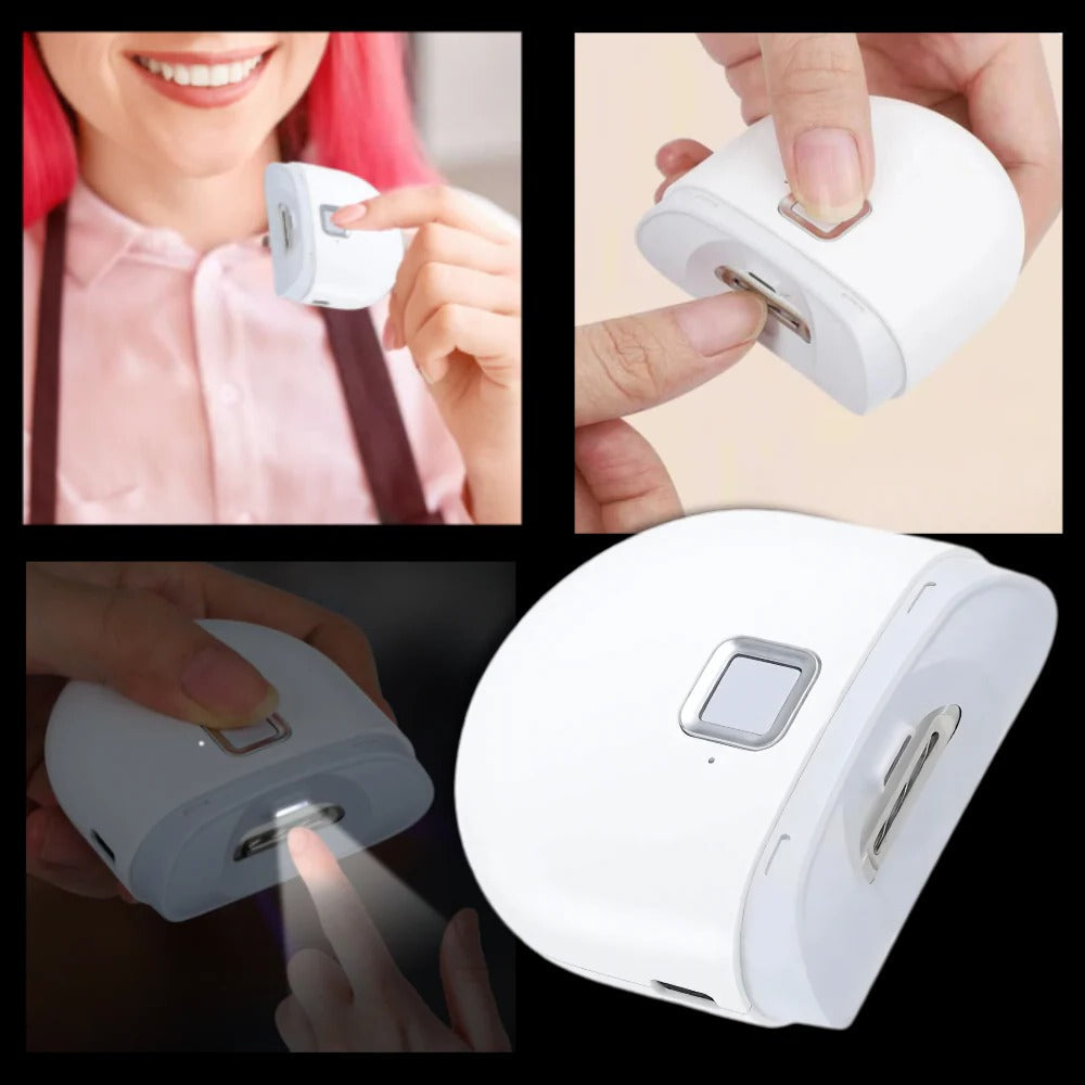 Electric Nail Grinder with Built-In Light and Dual Speed Settings