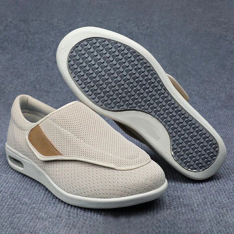 Orthopedic Walking Shoes with Adjustable Straps and Extra Wide Toe Box, Three Insole Pairs