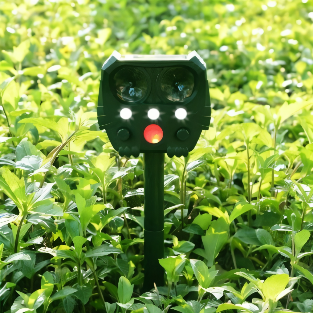 Motion Activated Snake Repeller with Solar Panel and Ultrasonic Sound, 30ft Range