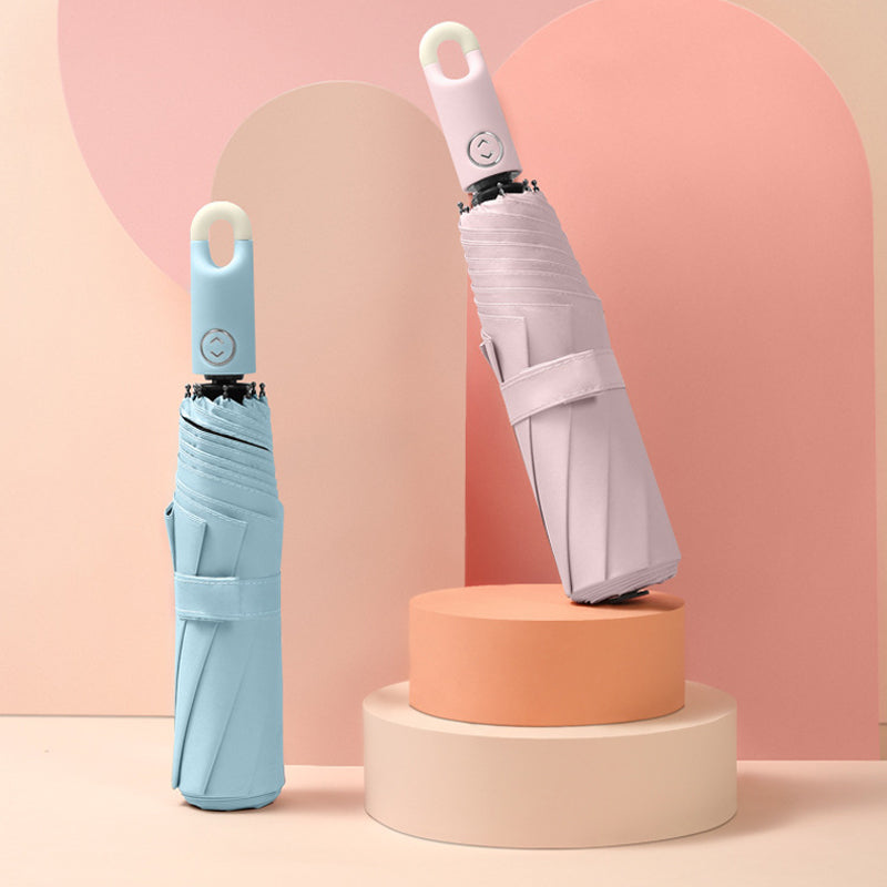Automatic Opening Umbrella with Rotating Hook Handle and Water Repellent Canopy