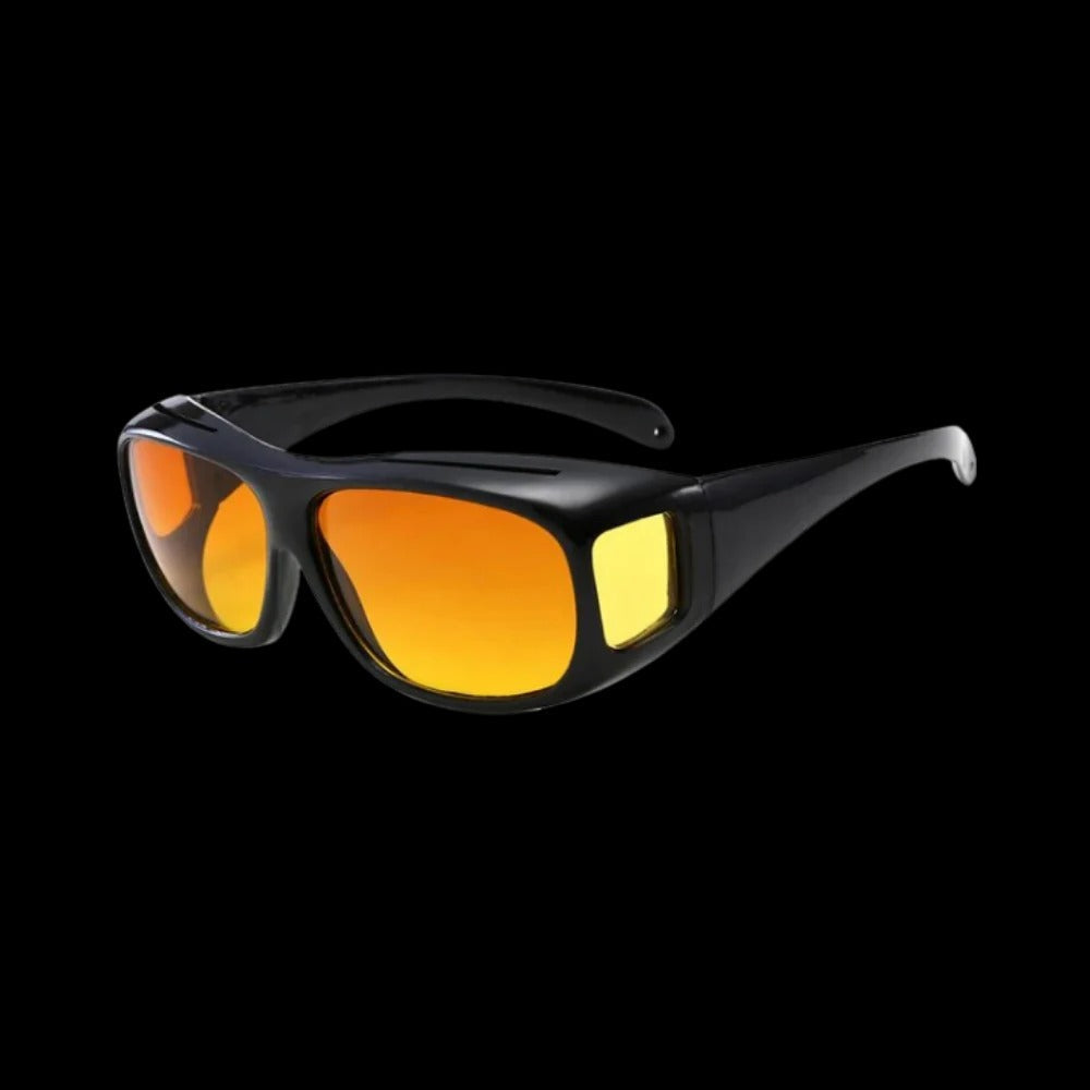 Over Glasses Night Driving Glasses with Polarized Lenses and Extended Side View