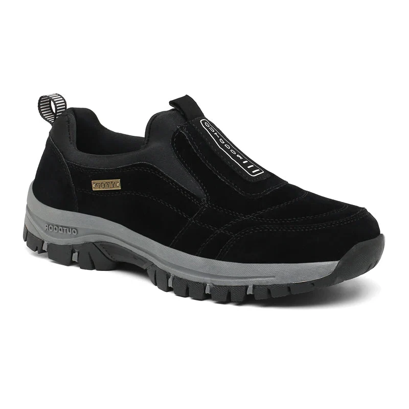 Slip-On Hiking Shoes with Forefoot and Rearfoot Support, Grip Rubber Soles
