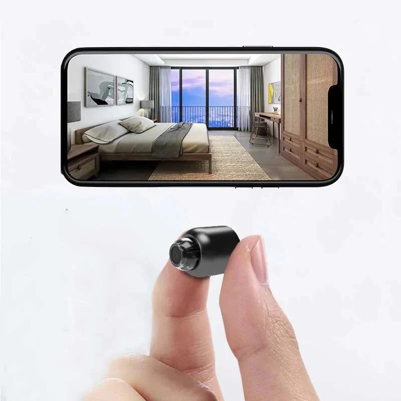 Compact Home Security Camera with 1080P Live Viewing and Infrared Night Vision