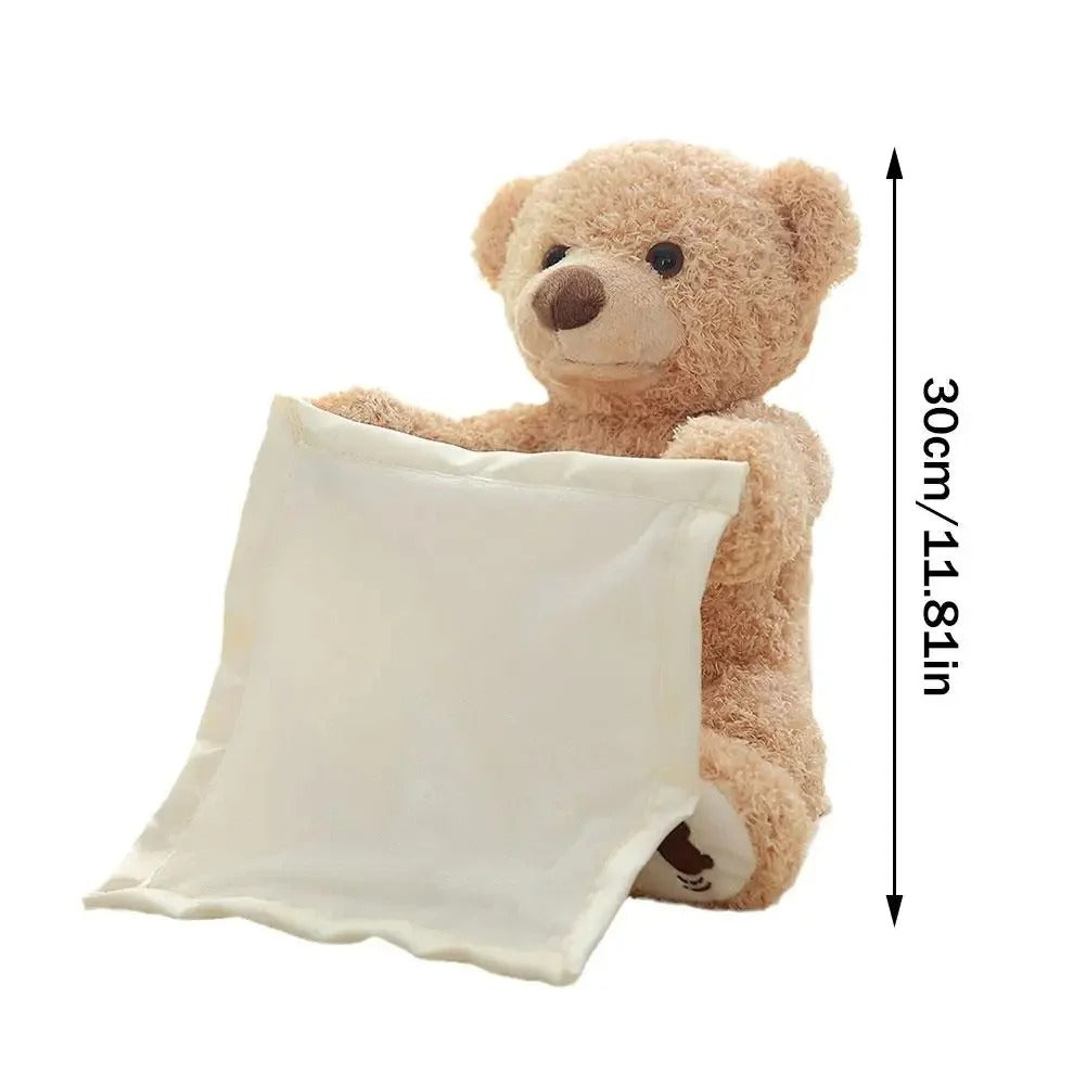 Interactive Teddy with Peek-A-Boo Movement and Music for Tummy Time