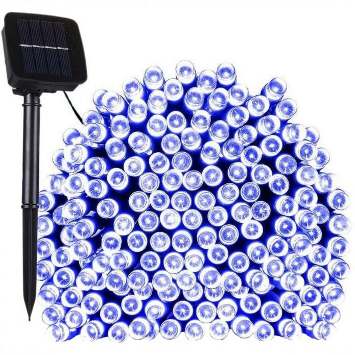 Solar LED Fairy Light String with 100 Bulbs and Automatic Dusk Activation, 17 Meters