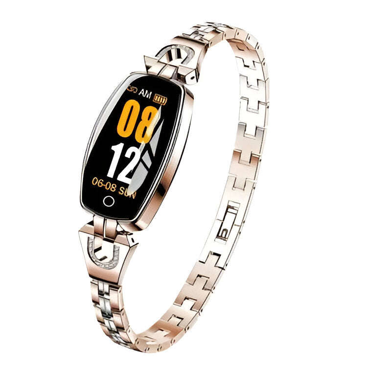 Activity Tracker Bracelet with Color Touchscreen and Heart Rate Monitor, Three Interchangeable Chains