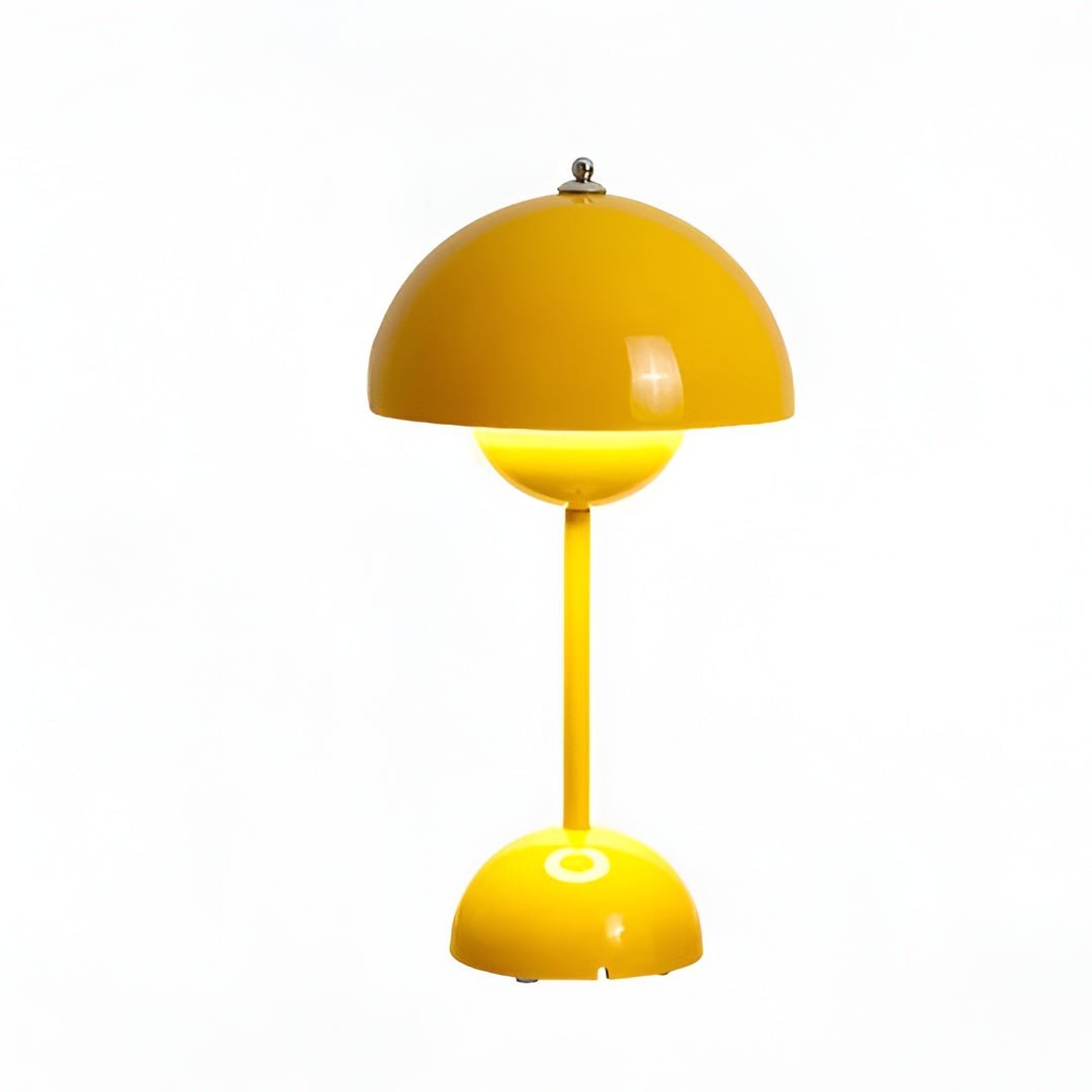 Rechargeable Mushroom Table Lamp with Touch Control and USB Charging - Alverraliving