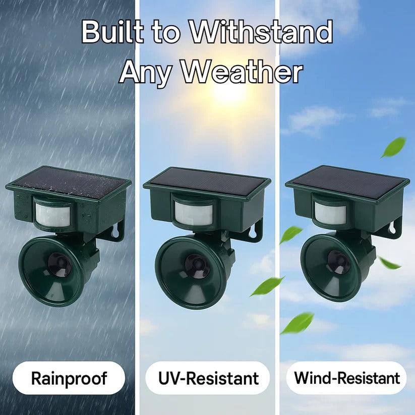 Solar Motion Sensor Bird Repeller with Infrared Detection and Adjustable Sound