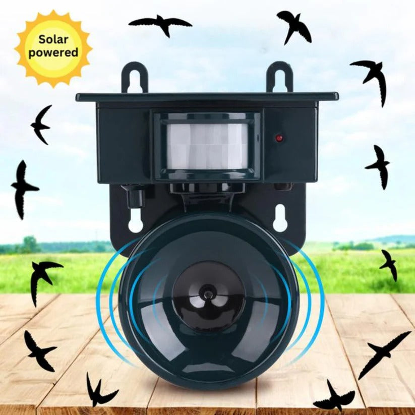 Solar Motion Sensor Bird Repeller with Infrared Detection and Adjustable Sound