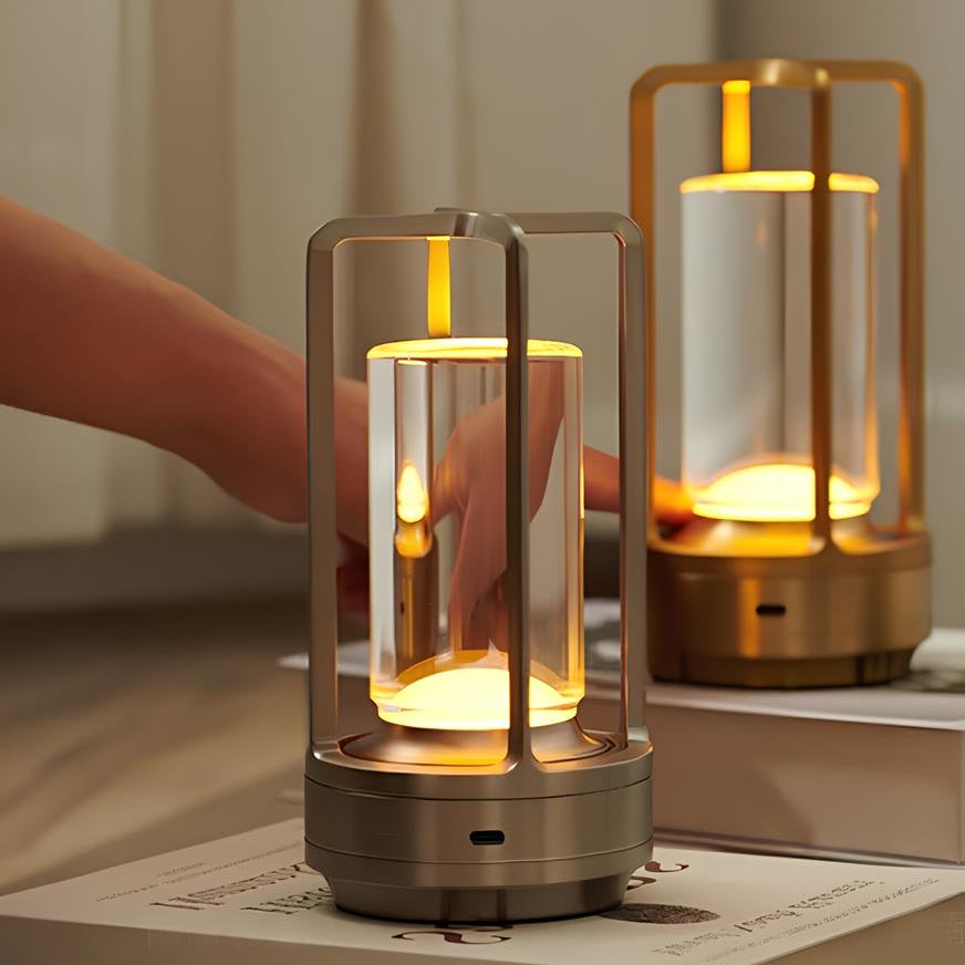 Rechargeable Table Lamp with Touch Dimming and Adjustable Color Temperature