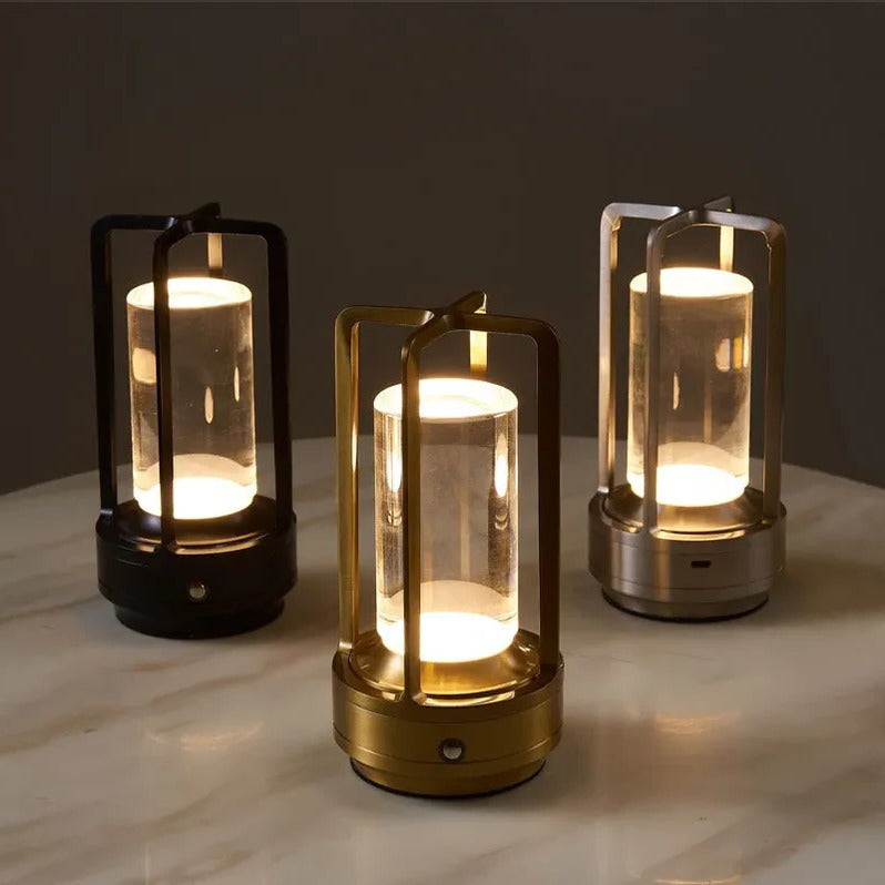 Rechargeable Table Lamp with Touch Dimming and Adjustable Color Temperature