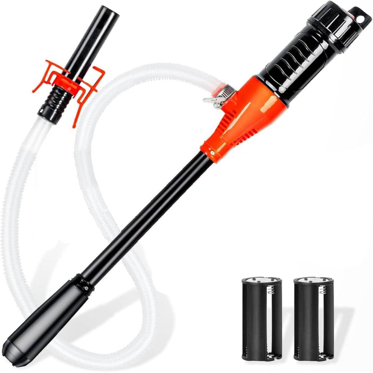 Battery-Powered Liquid Transfer Pump with Extended Tubes and Multi-Fluid Compatibility