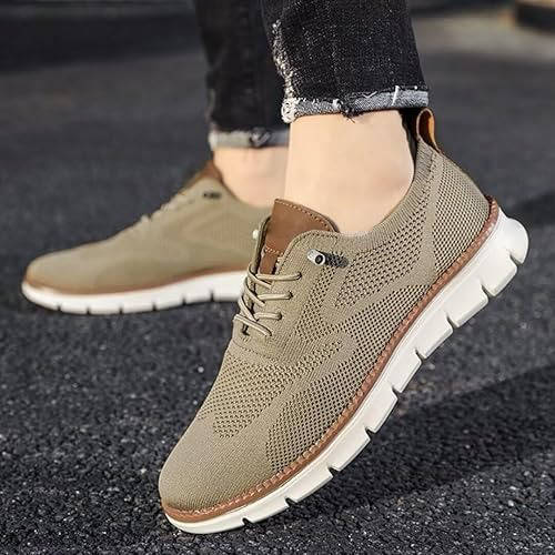 Business Casual Knit Shoes with Wide Orthopedic Toe Box and Breathable Construction