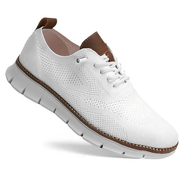 Business Casual Knit Shoes with Wide Orthopedic Toe Box and Breathable Construction