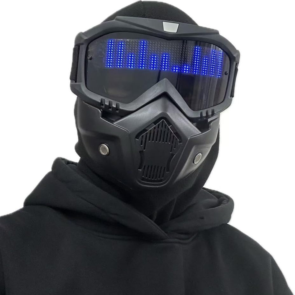 App Controlled LED Mask with Custom Animation and Text Display