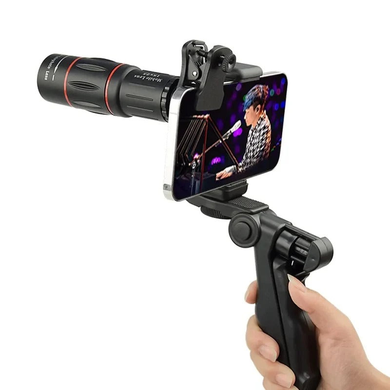 Smartphone Telescope Lens 18X Magnification with Tripod Mount and Phone Clip