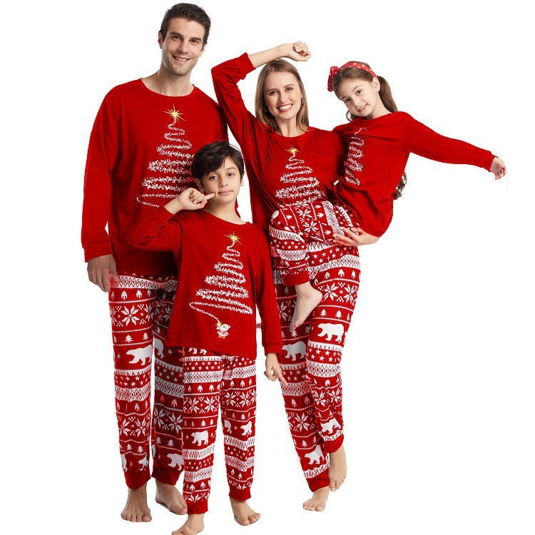 Matching Christmas Pajamas for Family Coordinating Sets with Reindeer Print