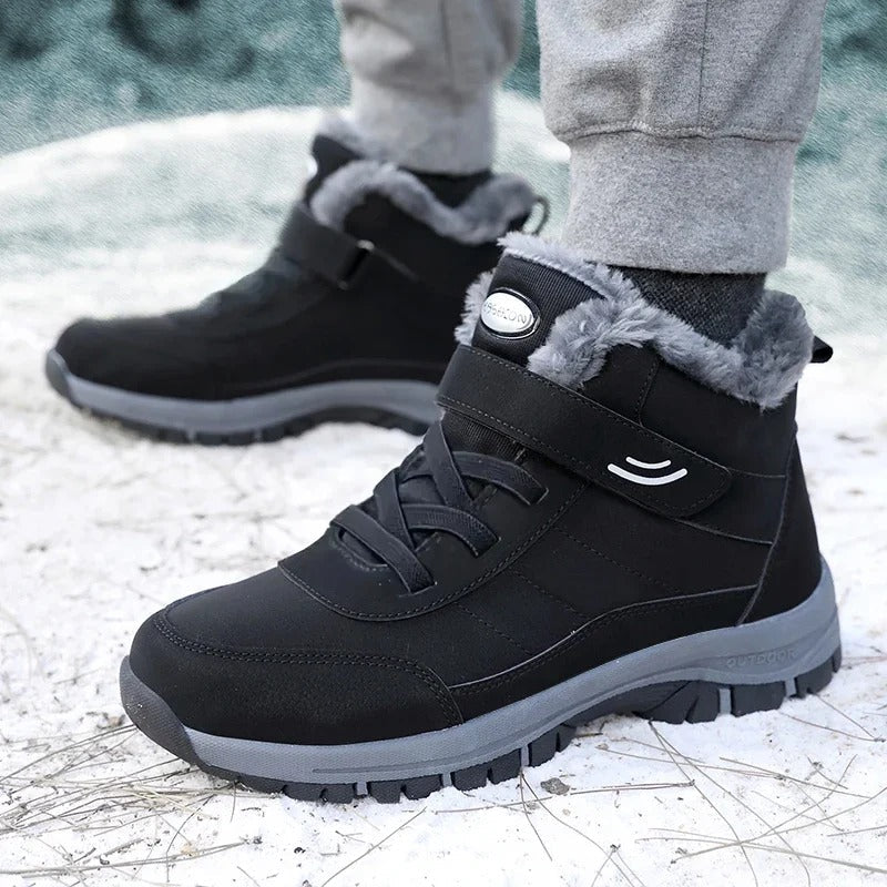 Women's Slip-On Snow Boots with Anti-Slip Outsole and Plush Thermal Lining