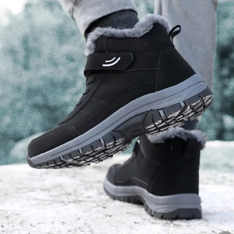 Women's Slip-On Snow Boots with Anti-Slip Outsole and Plush Thermal Lining