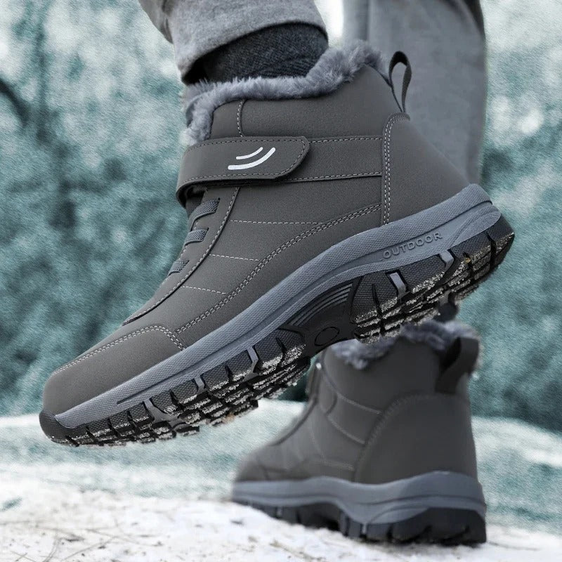 Women's Slip-On Snow Boots with Anti-Slip Outsole and Plush Thermal Lining