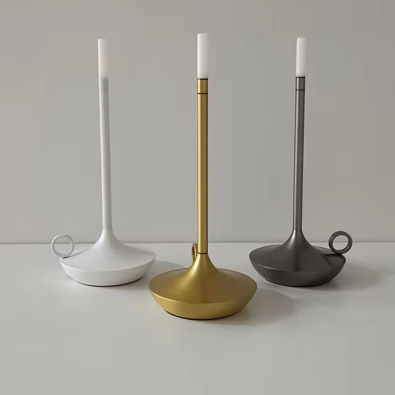 Touch Dimming LED Lamp with 12-Hour Battery and USB Charging, Portable Table Light