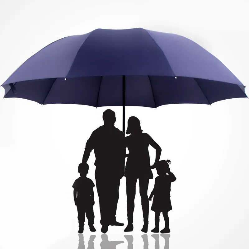 Compact Folding Umbrella with 51 Inch Canopy and Reinforced Wind Frame