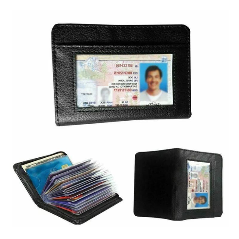 RFID Blocking Wallet with Full Zip Closure and 36 Card Capacity