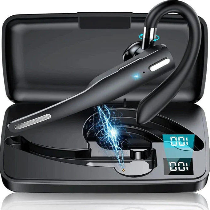 Wireless Bluetooth Headset with Dual Microphone Noise Cancelling and Dual Device Pairing