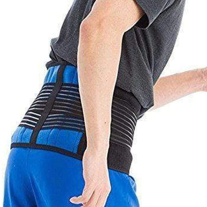 Lumbar Support Brace with Double Pull Adjustment and Neoprene Heat Retention