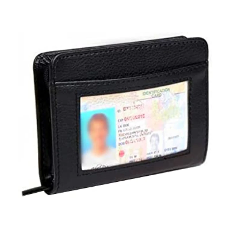 RFID Blocking Wallet with Full Zip Closure and 36 Card Capacity