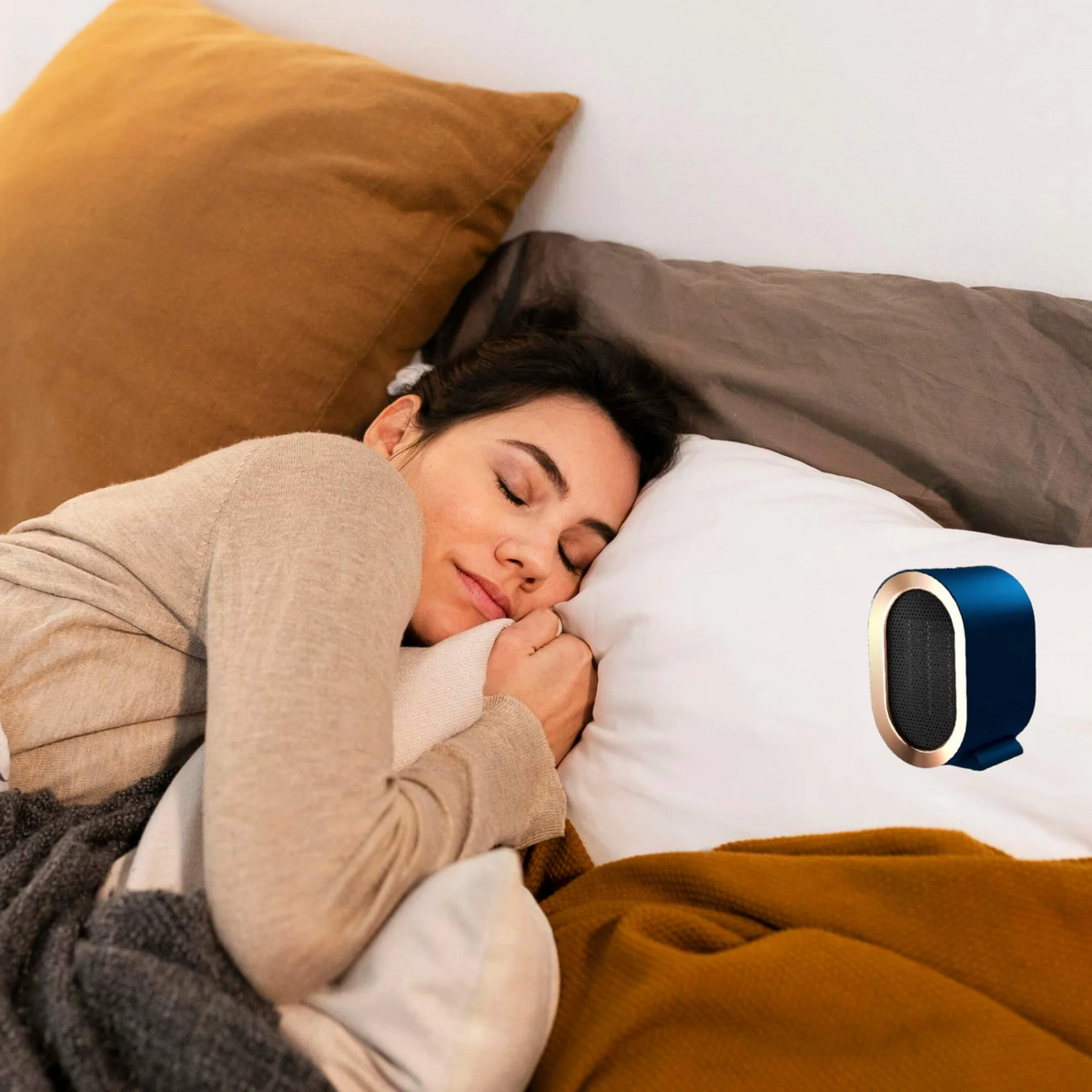 Portable Ceramic Space Heater with Programmable Timer and Anti Tilt Safety