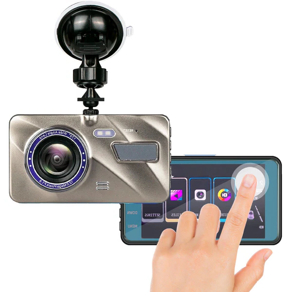 Dual Dash Camera System with 1080p Front and Rear, 170 Degree Wide Angle