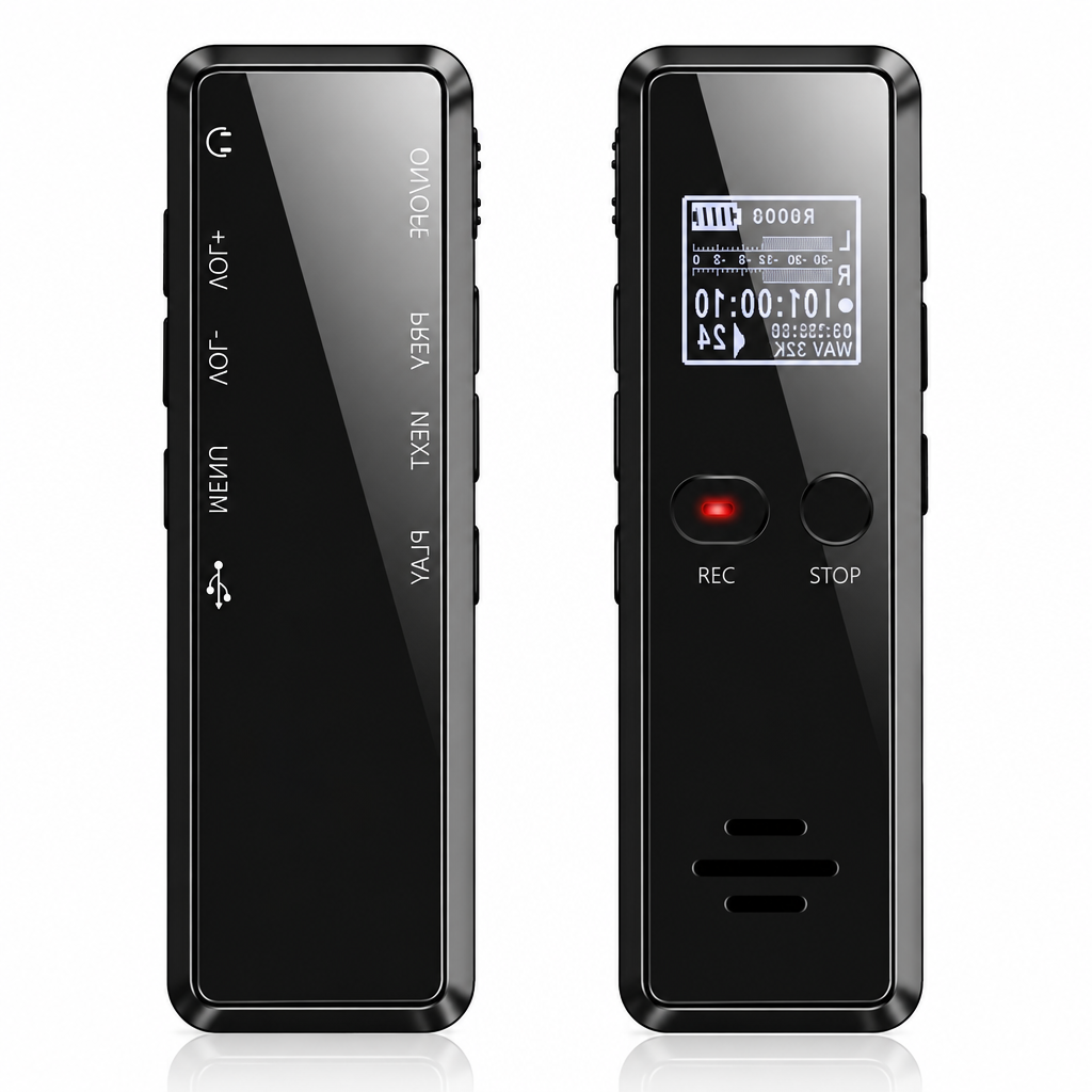 Digital Voice Recorder with Voice Activation and Noise Reduction, 16GB Storage
