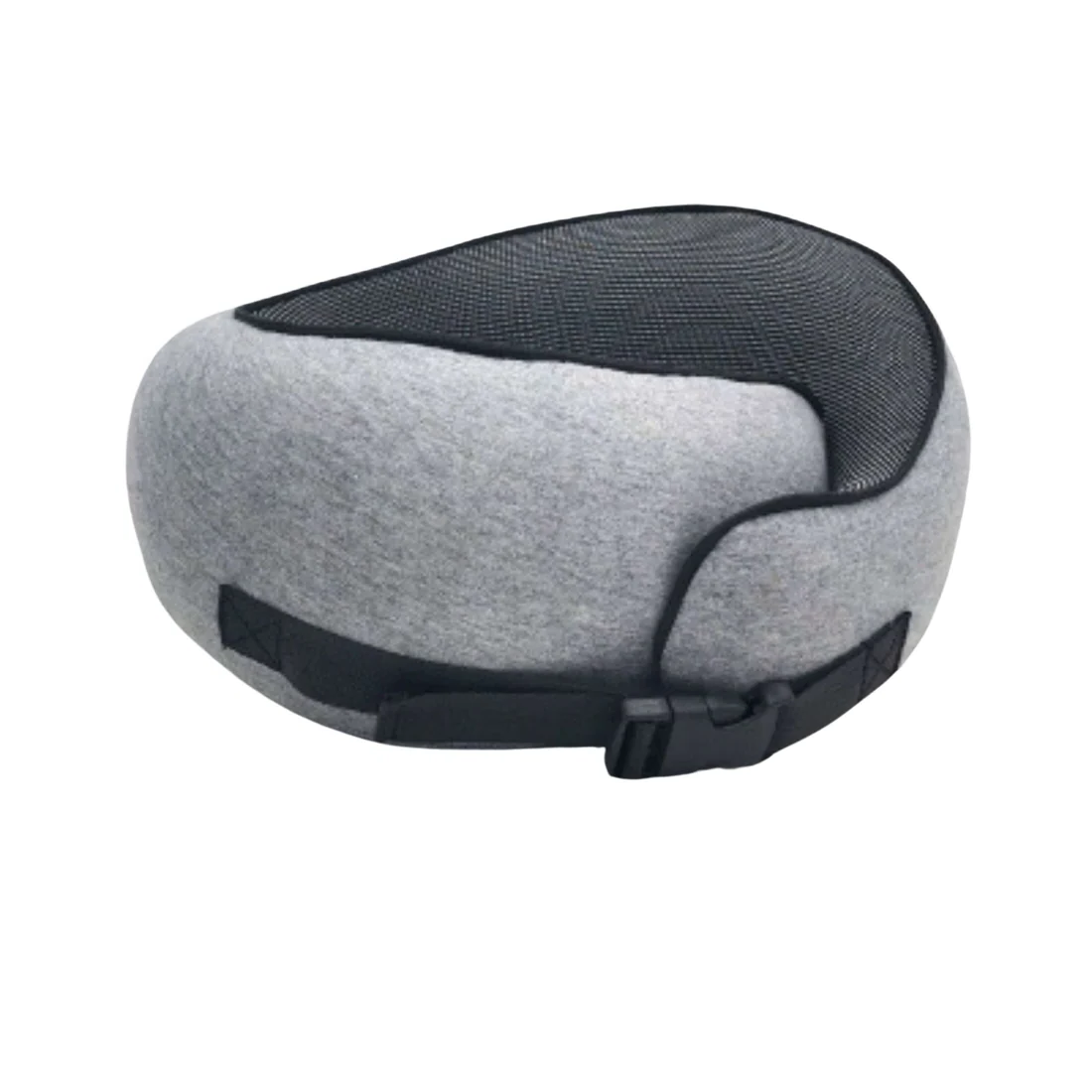 Neck Support Pillow with Snap Closure and Sleep Mask, Travel Kit