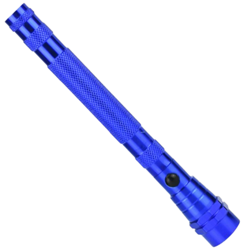 Telescopic Magnetic Flashlight with Flexible Gooseneck and LED Light, 22.2 Inch Extended Length