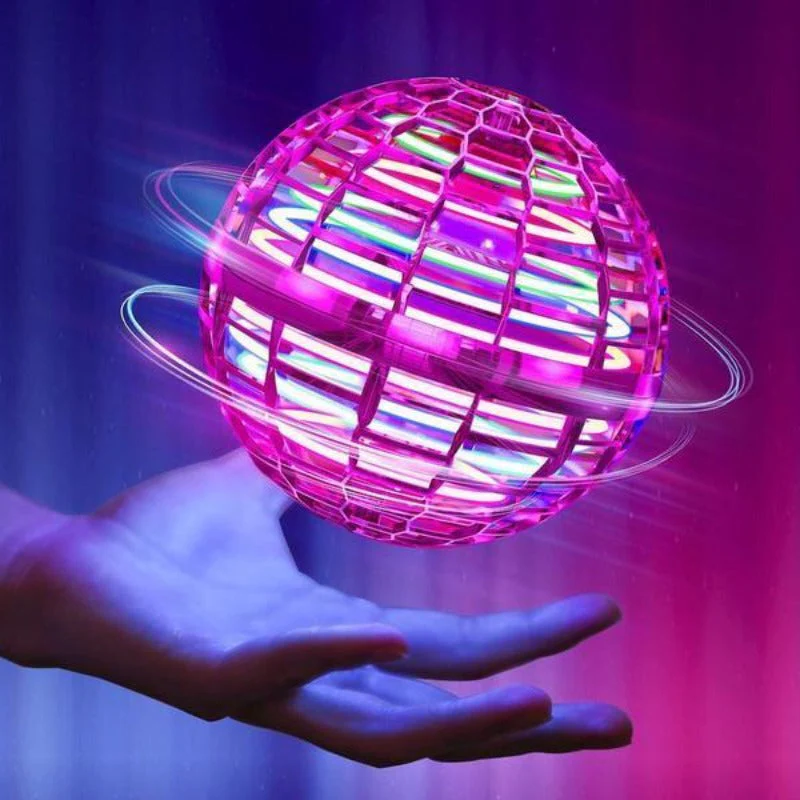 Motorized Flying Orb with LED Lights and Auto Return Flight