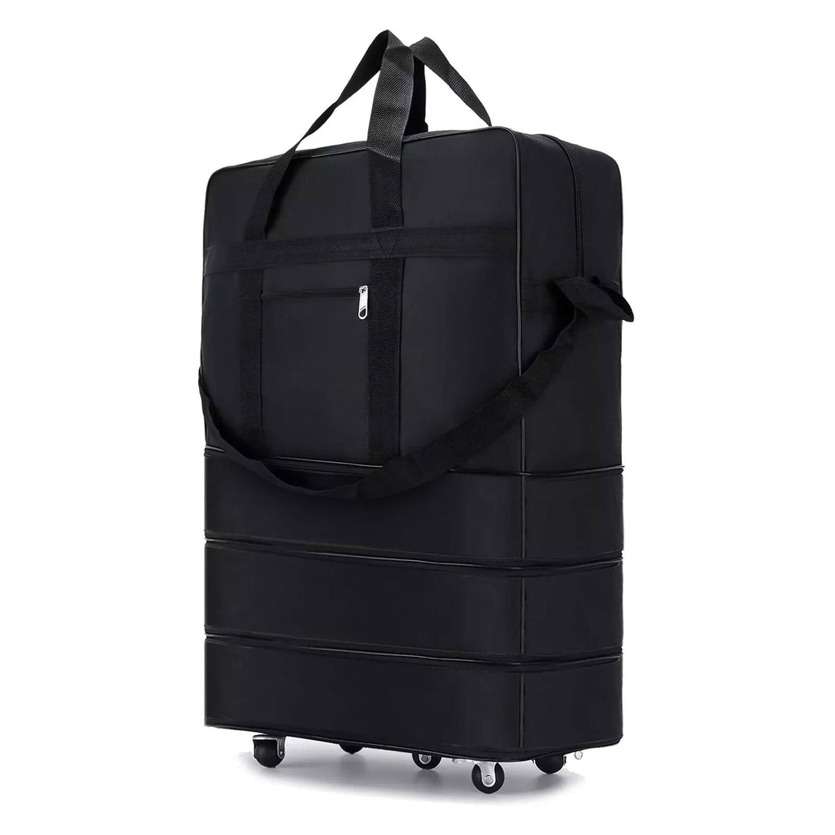 Wheeled Travel Duffle Bag with Three-Stage Expansion and Rotating Wheels, 42in