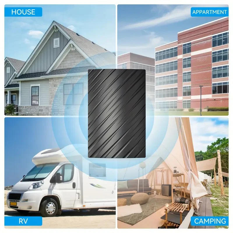 Amplified HDTV Antenna with 460 Mile Range and 39dB Smart IC Chip, Indoor Outdoor