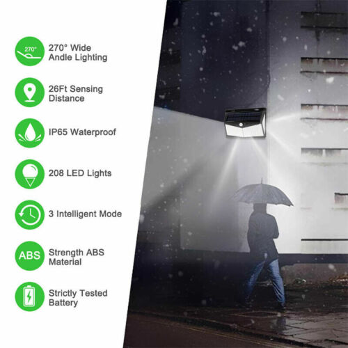 Motion Sensor Solar Light with 800 Lumens and Three Lighting Modes