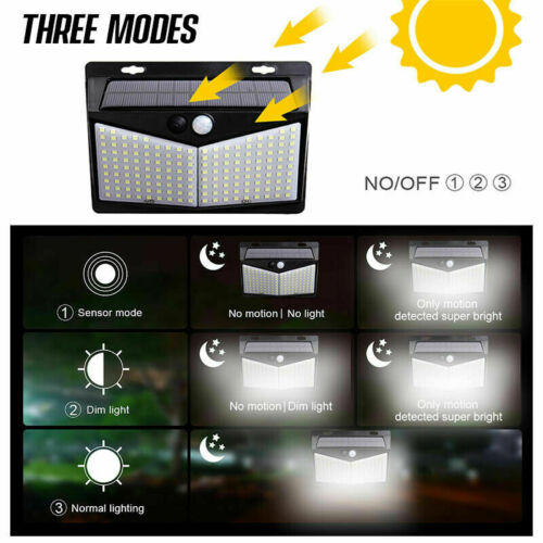 Motion Sensor Solar Light with 800 Lumens and Three Lighting Modes