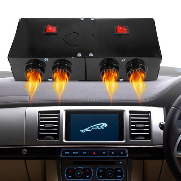 Portable Car Heater with Ceramic Element and Dual Switch Control for 12V Battery
