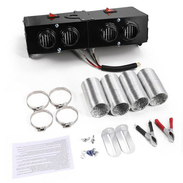 Portable Car Heater with Ceramic Element and Dual Switch Control for 12V Battery
