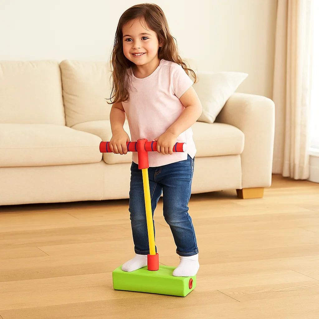 Foam Pogo Jumper with Grip Handle and Non-Slip Footpad for Kids