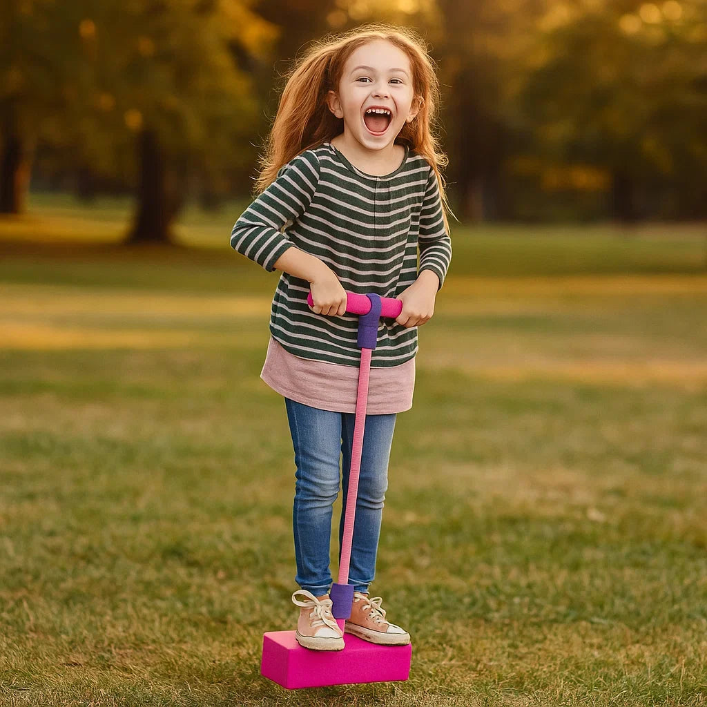 Foam Pogo Jumper with Grip Handle and Non-Slip Footpad for Kids