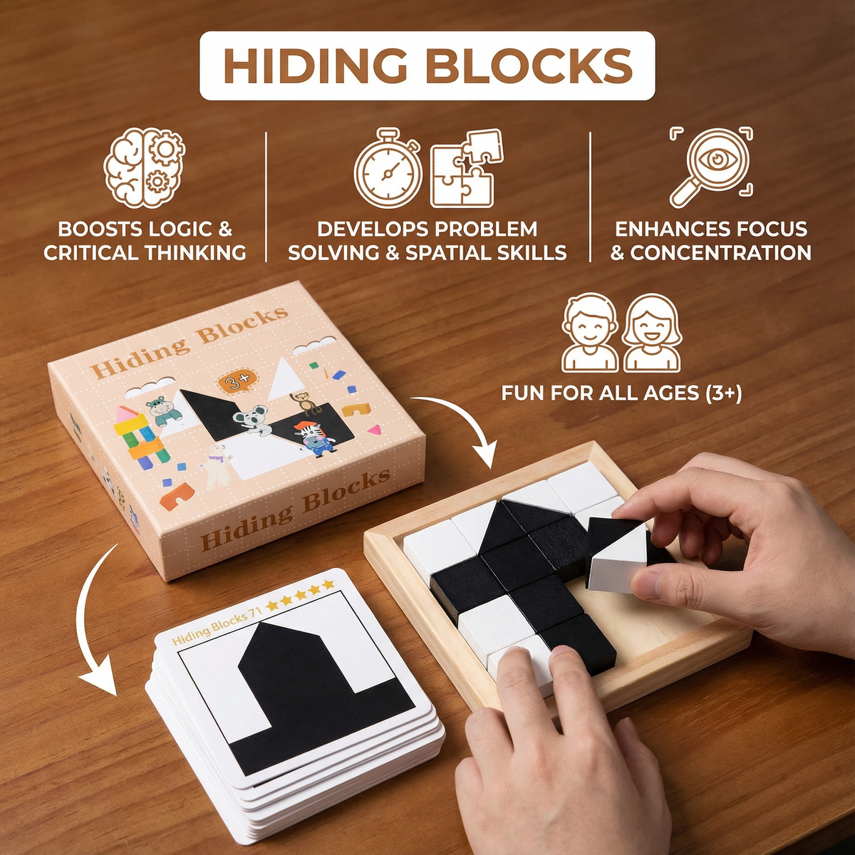 Sliding Tile Logic Puzzle with Dual Color System and Challenge Cards